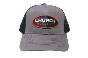 Charcoal and Black Snapback Hat