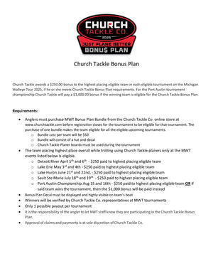 Church Tackle Just Plane Better Bonus Plan (MWT Bundle)