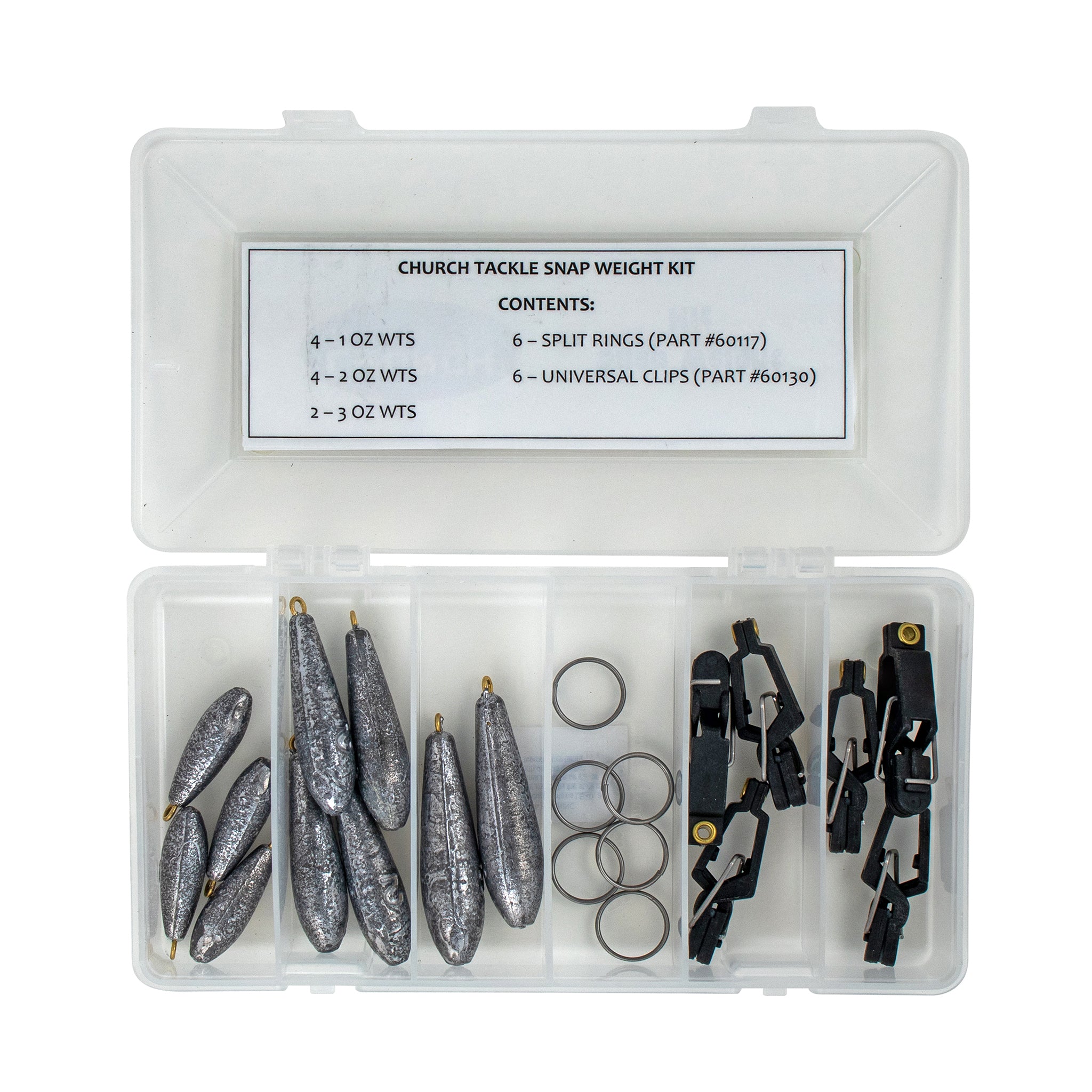Snap Weight Kit for Trolling with Side Planers Church Tackle