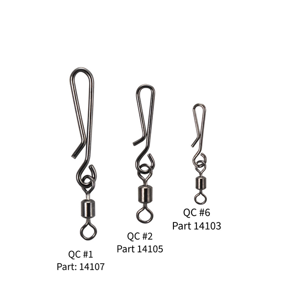 Stainless Steel Quick Change Swivel Snap -10-Pack