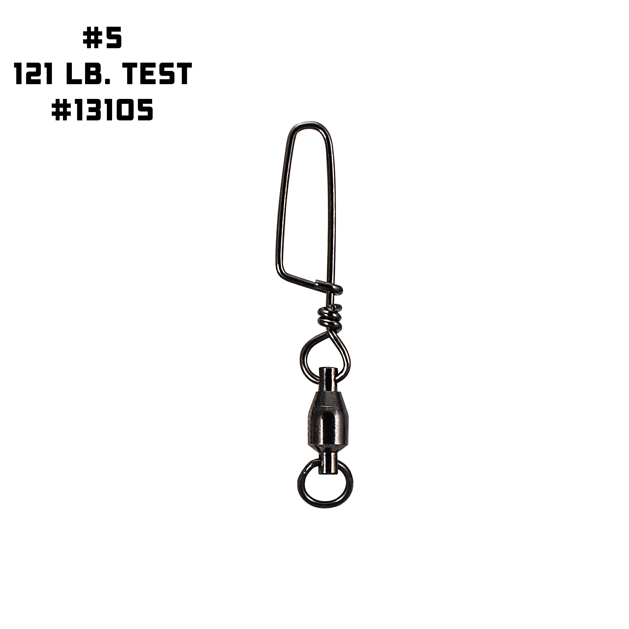 9KM Three Way Swivel Rig Swivels – Stainless Steel Double Ball Bearing (5-15pcs)
