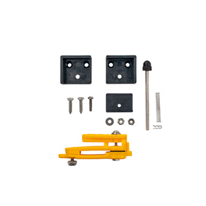 Tournament Upgrade Kit includes a Lock-Jaw Clip, Stainless Rear Pin Assembly and E-Z Store. The kit will work on the TX-44 Super Planer, TX-22 Special and The Walleye Trolling Planer Board.